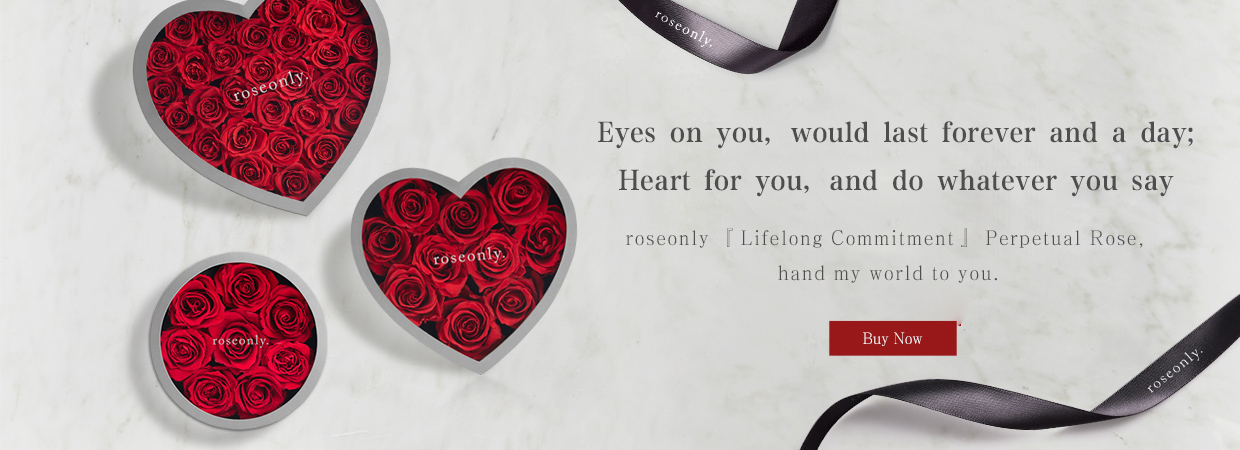 Preserved Heart-Shaped Rose Box